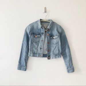 J Crew Cropped Denim Jacket